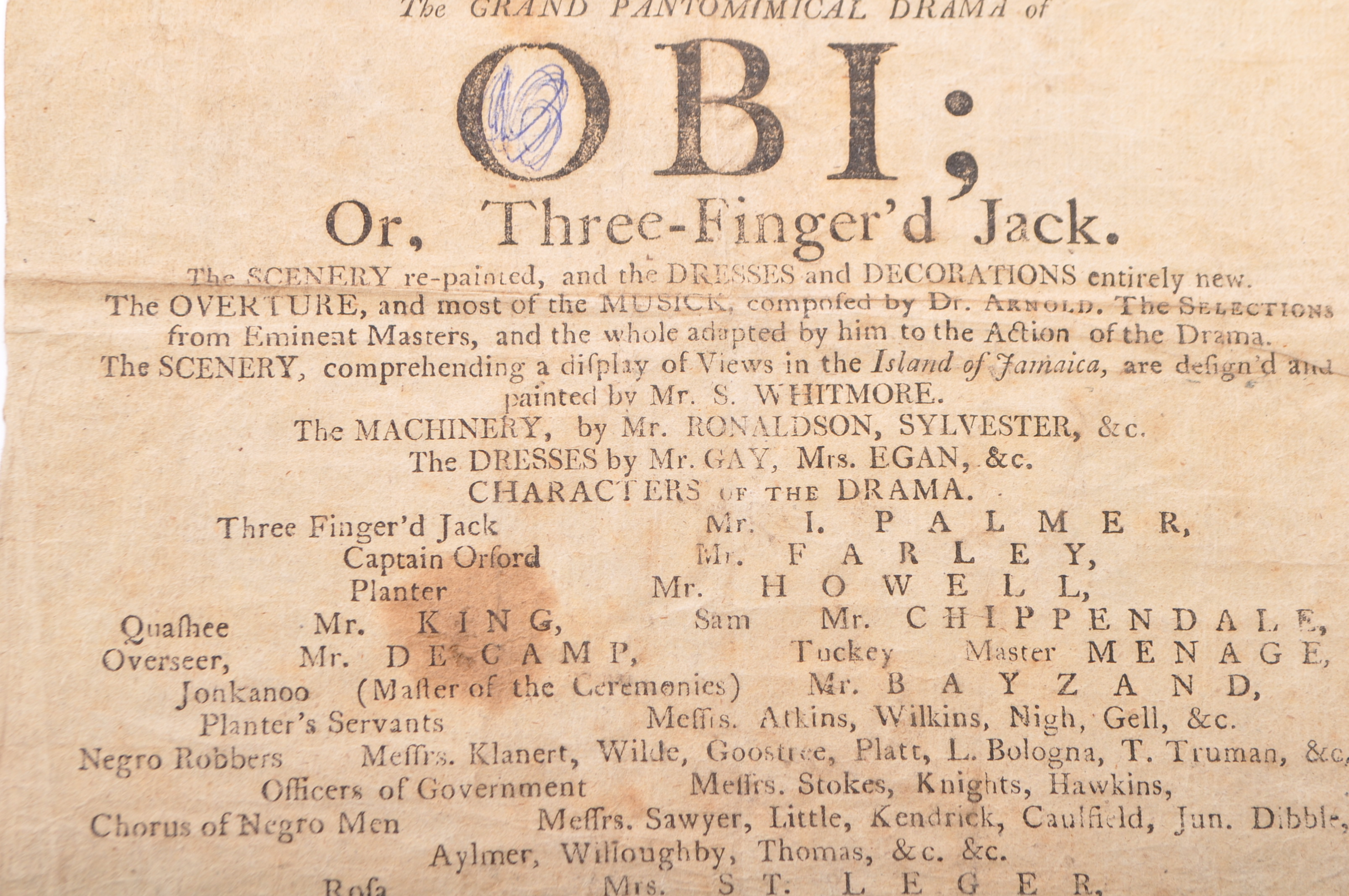 1805 THEATRE PLAYBILL - LOVERS VOWS - THREE FINGERED JACK - Image 3 of 5