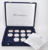 COLLECTION OF WORLD CUP WINNING ENGLAND SILVER PROOF COINS