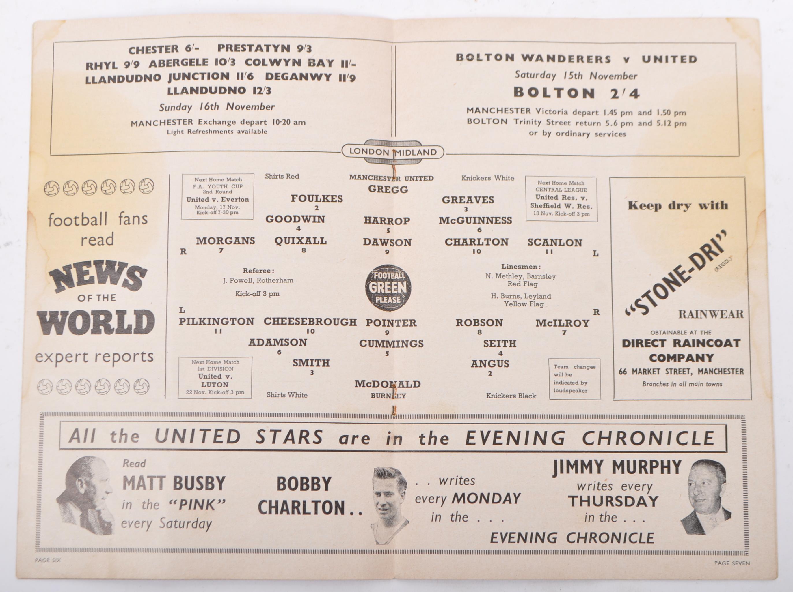 TWO 20TH CENTURY MACHESTER UNITED REVIEW PROGRAMMES - Image 3 of 6