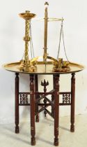 COLLECTION OF BRASS ITEMS INCLUDING CHARGE & SCALES