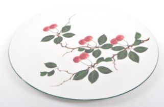 EARLY 20TH CENTURY BRISTOL LARGE CHERRY CERAMIC PLATE