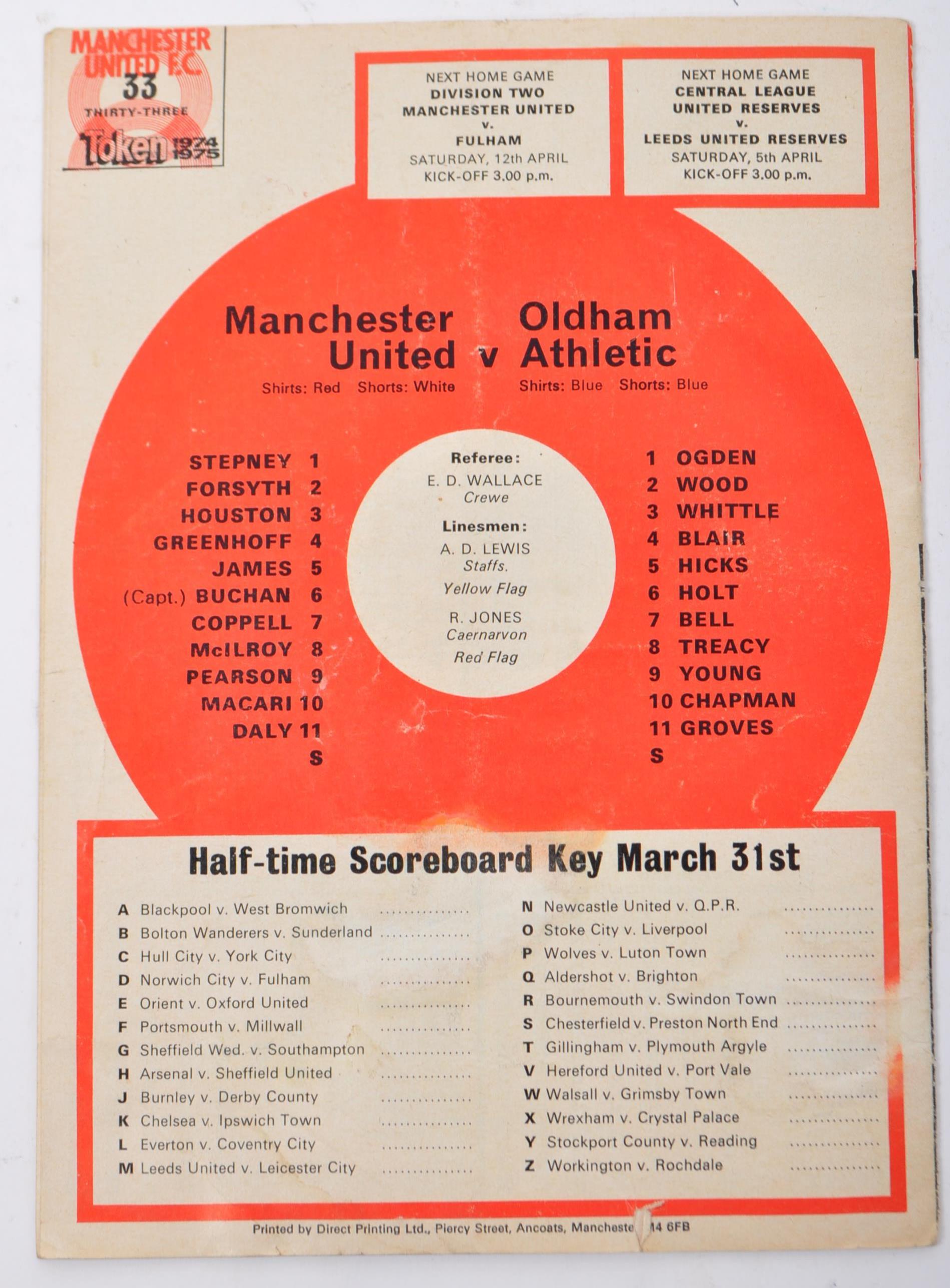 TWO 20TH CENTURY MACHESTER UNITED REVIEW PROGRAMMES - Image 6 of 6