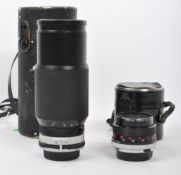 TWO VINTAGE 20TH CENTURY HOYA & PANAGOR CAMERA LENSES