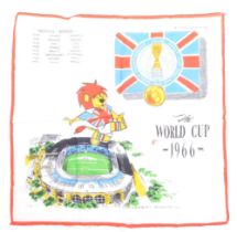 OFFICIAL 1966 FOOTBALL WORLD CUP WILLIE HANDKERCHIEF