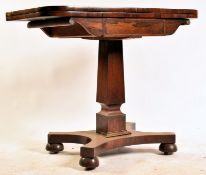 19TH CENTURY WILLIAM IV ROSEWOOD GAMES TABLE