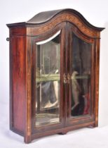 EDWARDIAN INLAID ROSEWOOD MARQUETRY INLAID CABINET