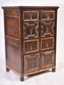 19TH CENTURY GEOMETRIC COMMONWEALTH CHEST OF DRAWERS