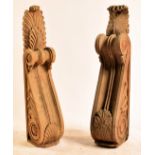 ARCHITECTURAL SALVAGE - CARVED WOODEN CAPITALS