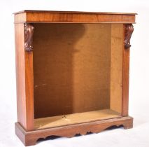 19TH CENTURY VICTORIAN MAHOGANY OPEN BOOKCASE