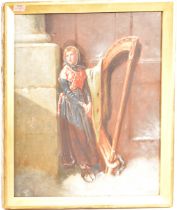 19tTH CENTURY VICTORIAN GILT FRAMED OIL PAINTING