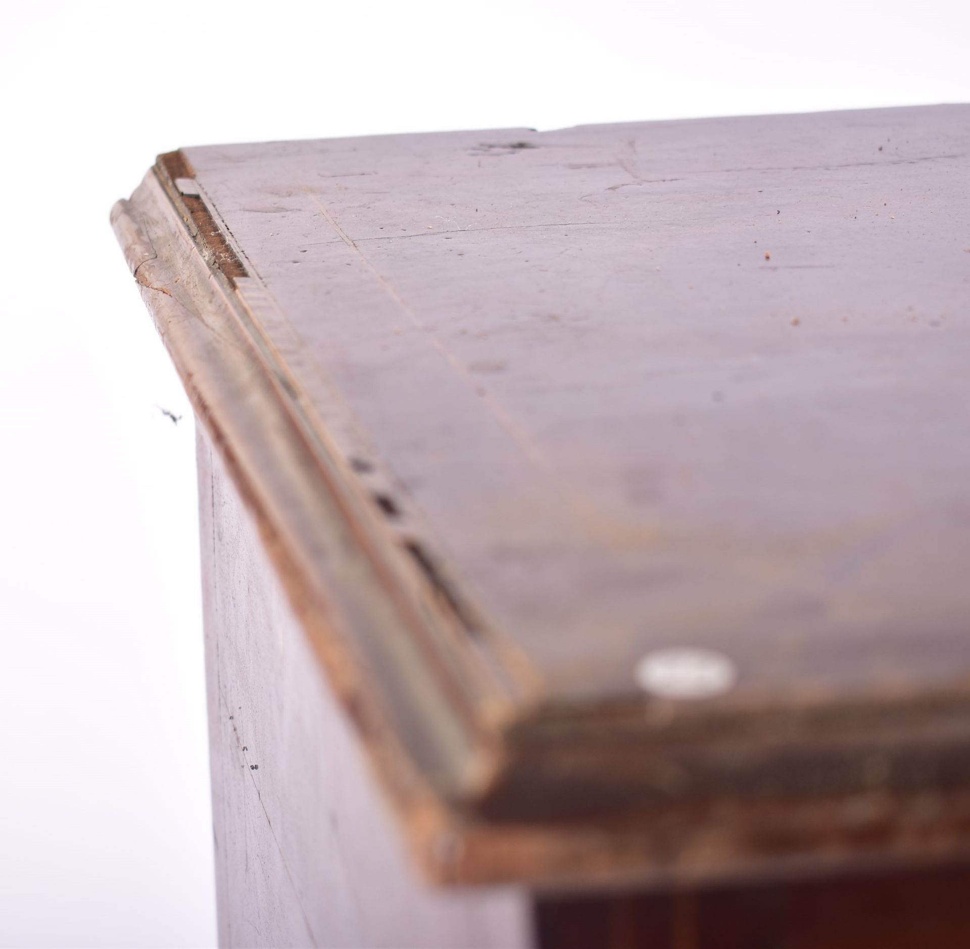 19TH CENTURY GEORGE III MAHOGANY LOWBOY DESK - Image 8 of 9