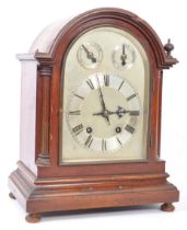 19TH CENTURY MAHOGANY CASED EIGHT DAY MANTEL BRACKET CLOCK