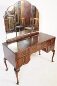 1940 WALNUT QUEEN ANNE REVIVAL DRESSING TABLE