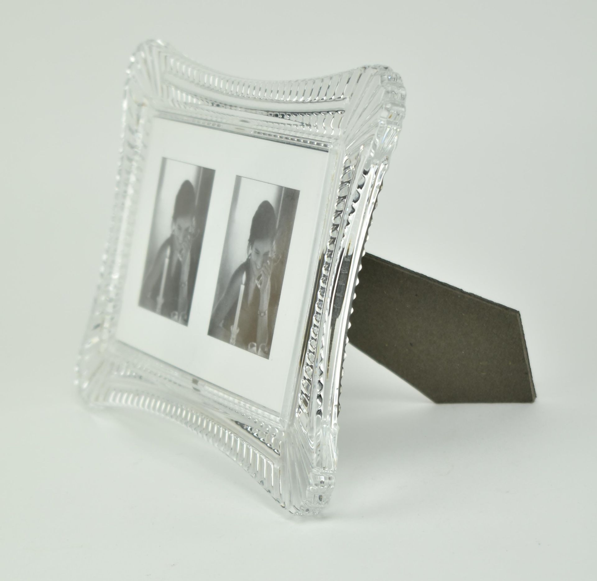 WATERFORD CRYSTAL - TWO VINTAGE GLASS PHOTOGRAPH FRAMES - Image 2 of 7