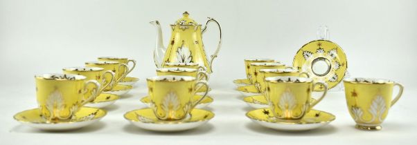 NEW CHELSEA - MID CENTURY YELLOW PORCELAIN TEA SERVICE