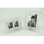 WATERFORD CRYSTAL - TWO VINTAGE GLASS PHOTOGRAPH FRAMES