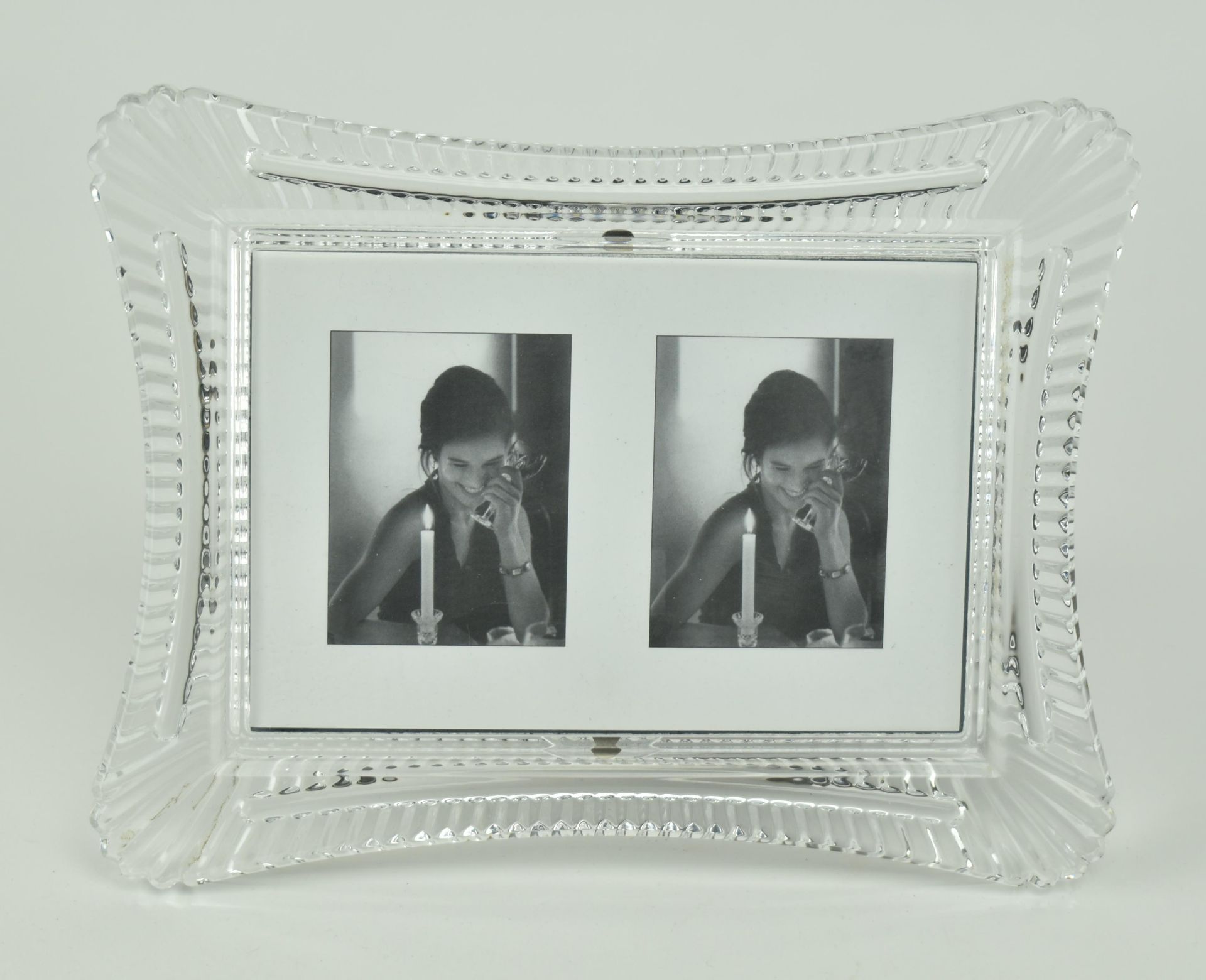 WATERFORD CRYSTAL - TWO VINTAGE GLASS PHOTOGRAPH FRAMES - Image 3 of 7