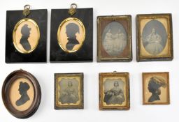 COLLECTION OF VICTORIAN SILHOUETTES & DAGUERREOTYPES