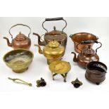 COLLECTION OF 19TH CENTURY COPPER & BRASS WARES