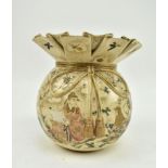 20TH CENTURY JAPANESE MEIJI SATSUMA MONEY BAG VASE