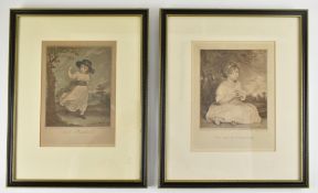 AFTER JOSHUA REYNOLDS - TWO 18TH CENTURY ENGRAVINGS