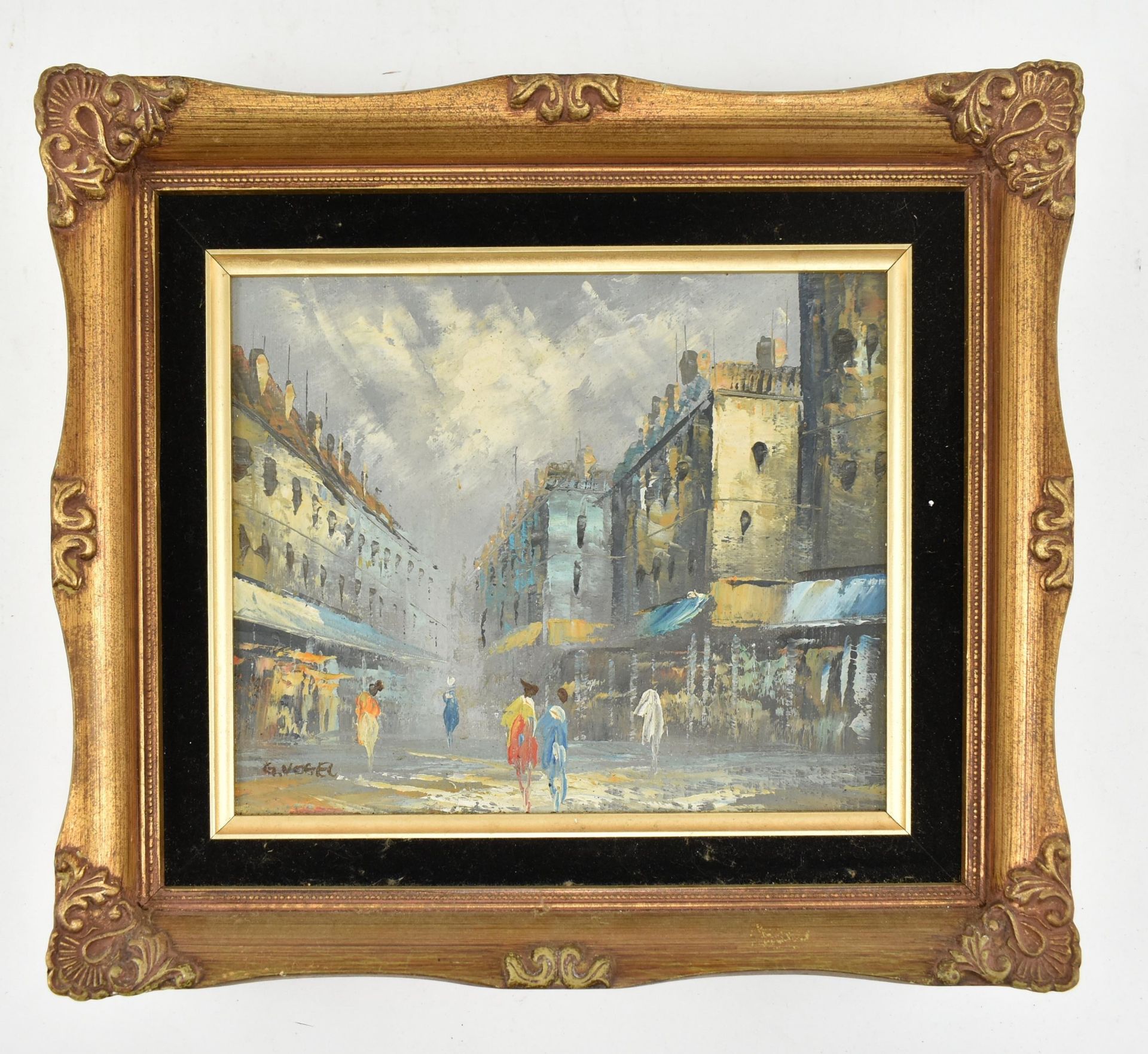 G. VOGEL - CONTEMPORARY OIL ON CANVAS PAINTING OF PARIS SCENE - Image 2 of 4