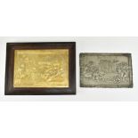 TWO EARLY 19TH CENTURY EMBOSSED CLASSICAL PLAQUES