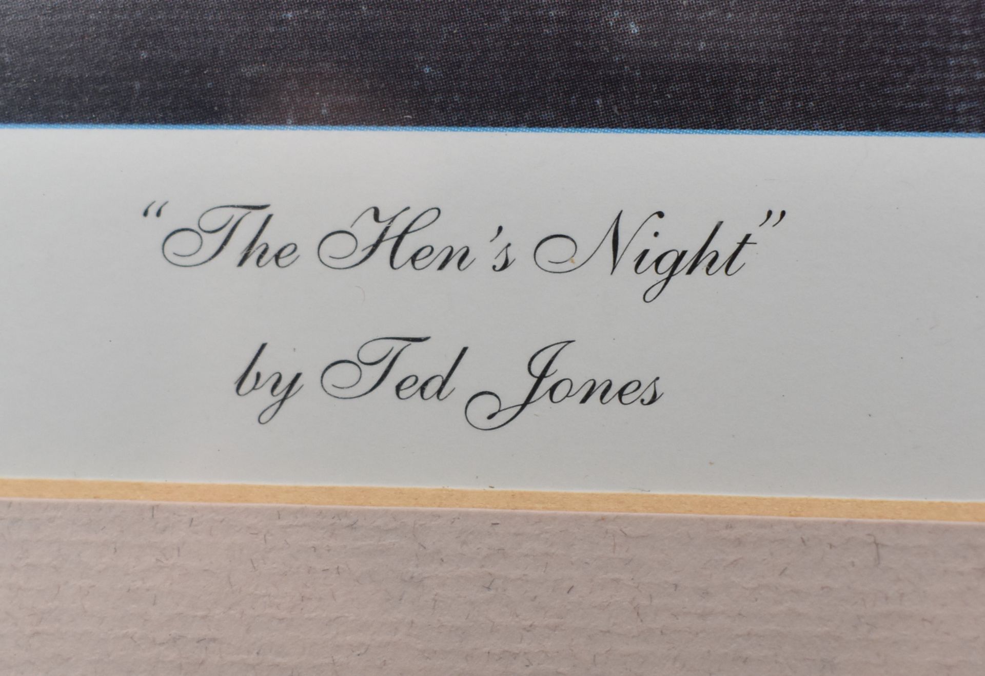 TED JONES (B. 1952) - THE HEN'S NIGHT - 1999 - Image 3 of 6
