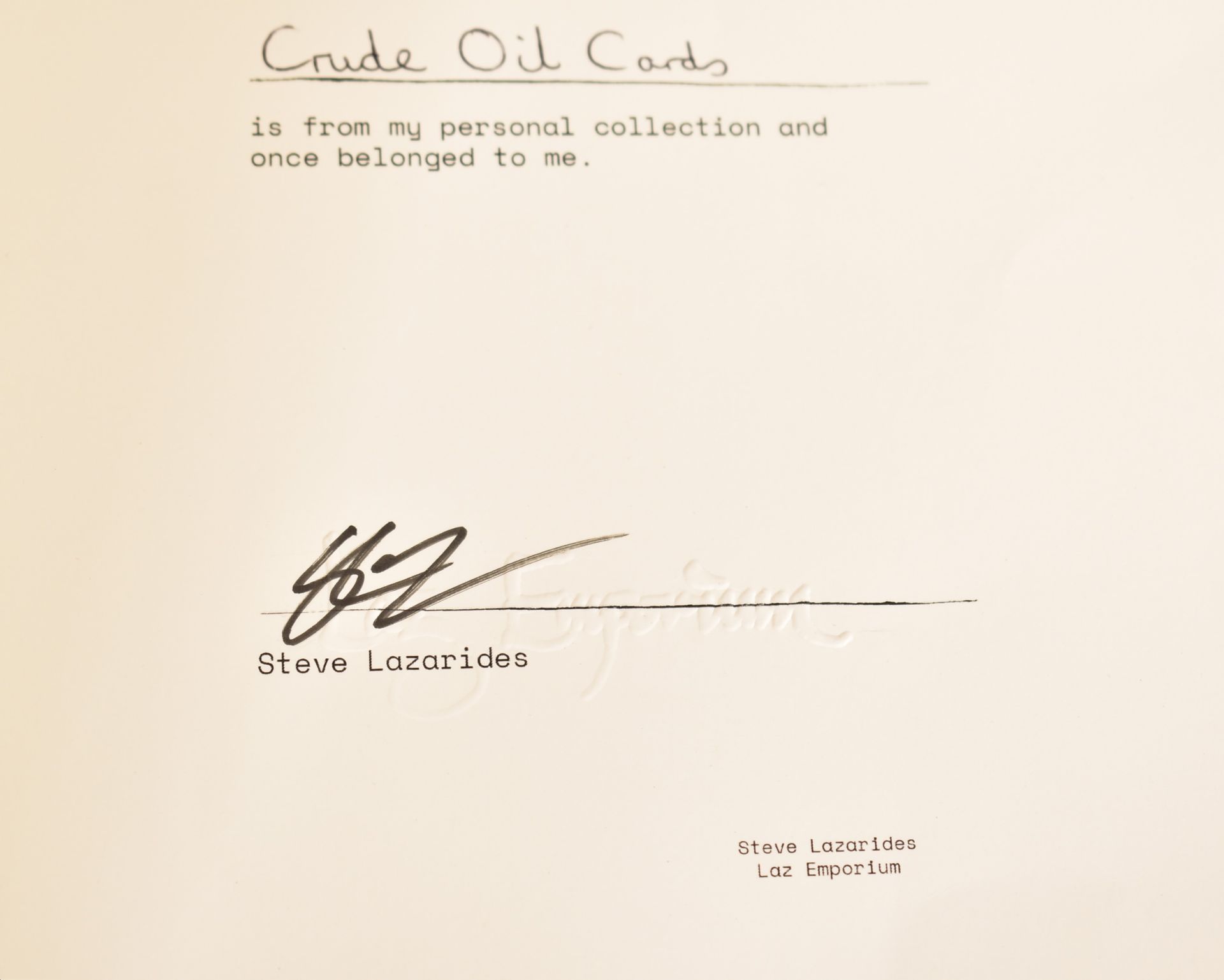 STEVE LAZARIDES AFTER BANKSY - ' CRUDE OILS ' POSTCARDS - 2005 - Image 4 of 5