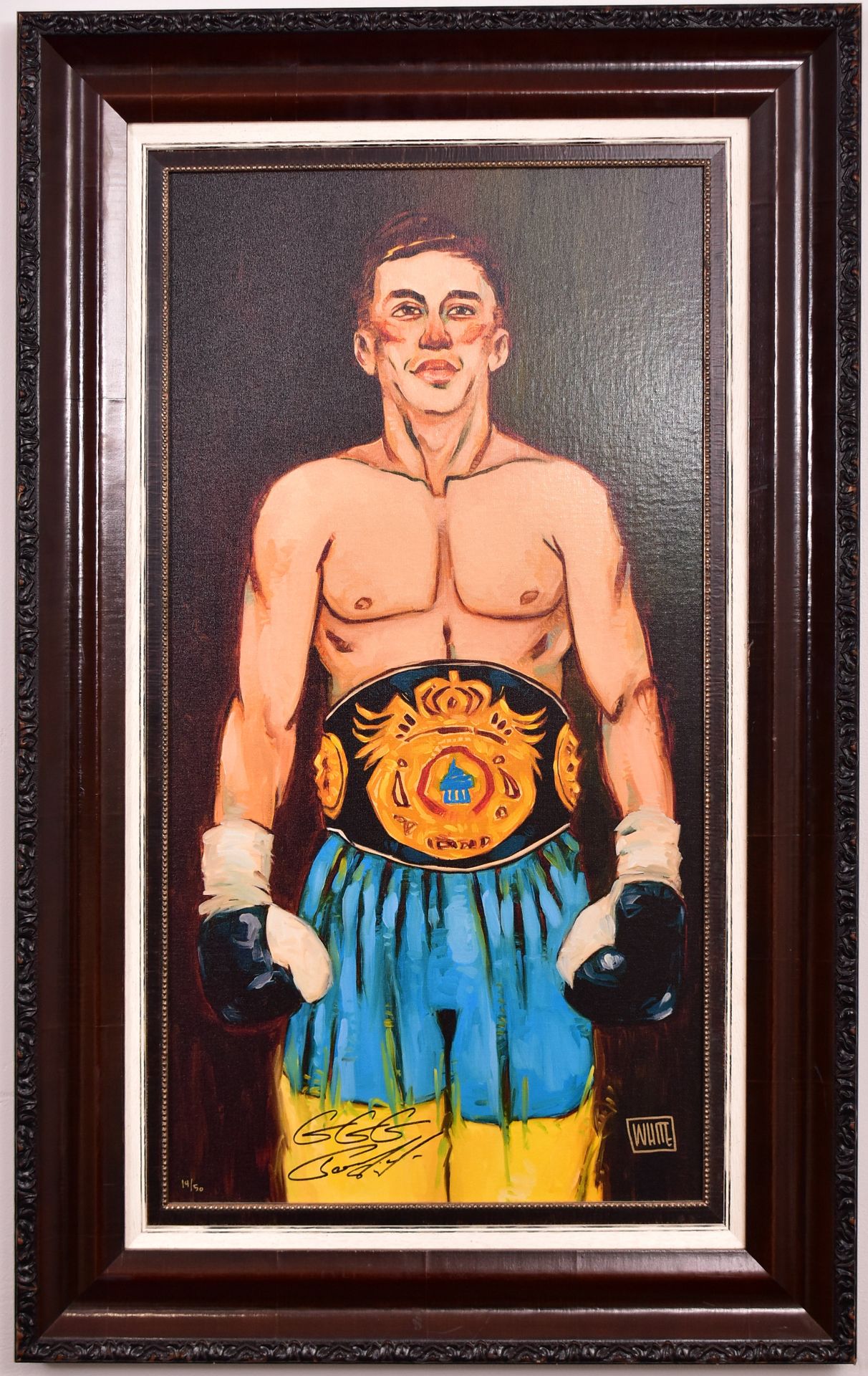 TODD WHITE (AMERICAN B.1969) - "THE FIGHTER" OIL ON BOARD - Bild 2 aus 11