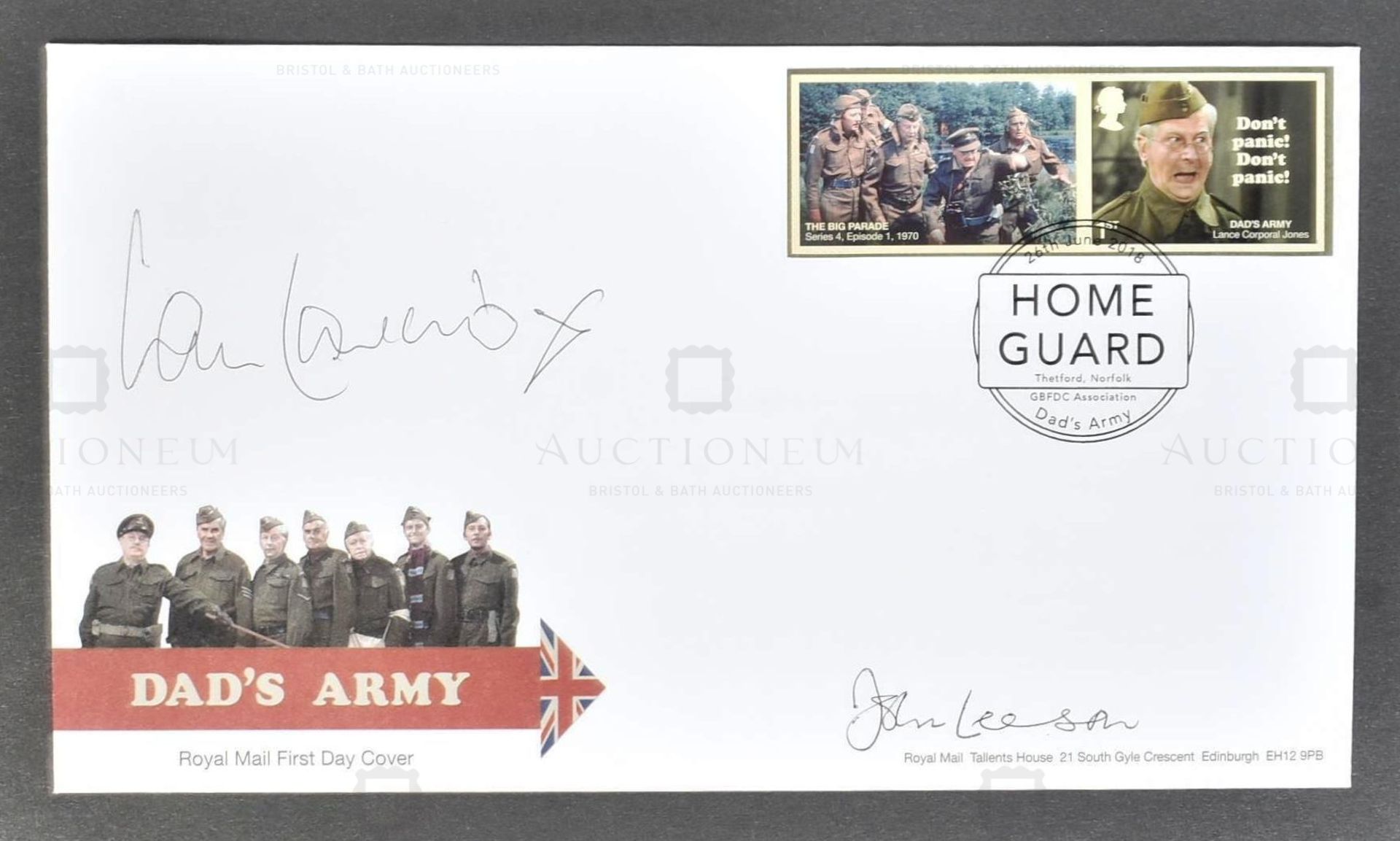 DAD'S ARMY (BBC SITCOM) CAST SIGNED FIRST DAY COVER FDC
