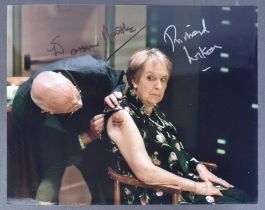 ONE FOOT IN THE GRAVE - RICHARD WILSON & DOREEN MANTLE SIGNED 8X10"