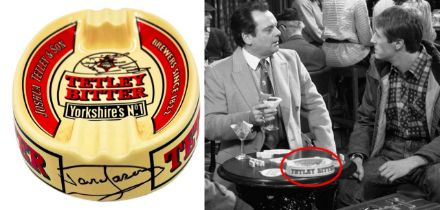 ONLY FOOLS & HORSES - TETLEY BITTER SIGNED PROP ASHTRAY