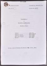 BLACKADDER (BBC SITCOM) – ORIGINAL PRODUCTION SCRIPT