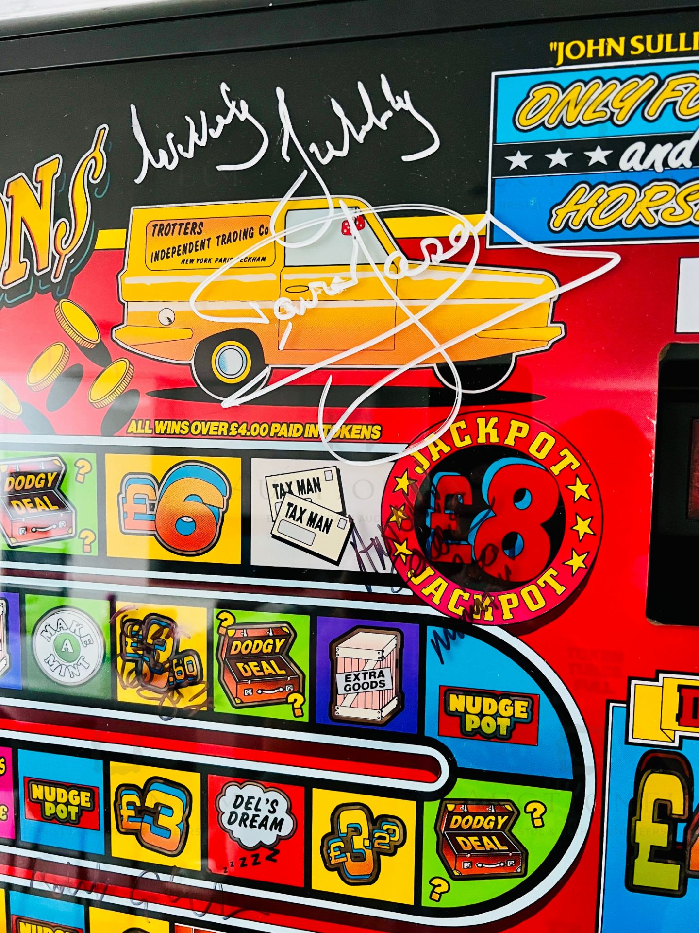 ONLY FOOLS & HORSES - SCARCE 'DEL'S MILLIONS' FRUIT MACHINE - SIGNED - Image 7 of 18
