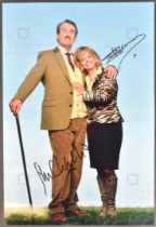 THE GREEN GREEN GRASS (BBC SITCOM) - DUAL SIGNED 8X12" PHOTOGRAPH