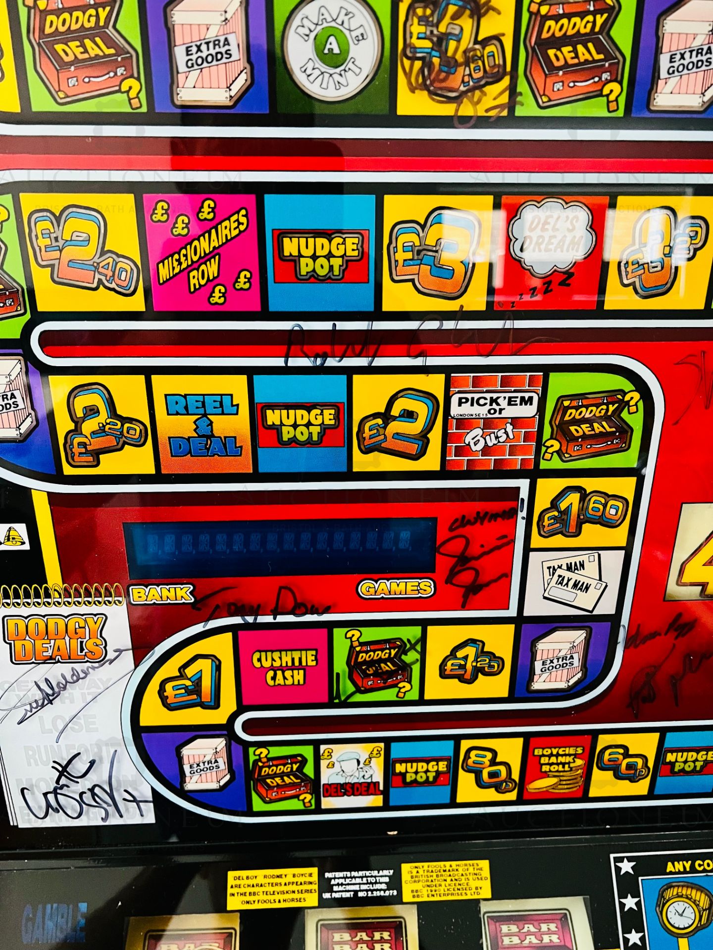 ONLY FOOLS & HORSES - SCARCE 'DEL'S MILLIONS' FRUIT MACHINE - SIGNED - Image 10 of 18