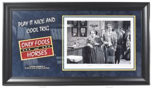 ONLY FOOLS & HORSES - PLAY IT NICE AND COOL TRIG - SIGNED DISPLAY