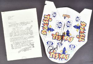 TISWAS - CHILDREN'S TELEVISION SERIES - ORIGINAL SIGNED CAP & LETTER