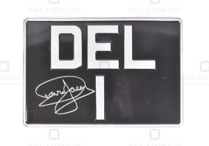 ONLY FOOLS & HORSES - DEL 1 - DAVID JASON SIGNED ROLLS ROYCE NUMBER PLATE