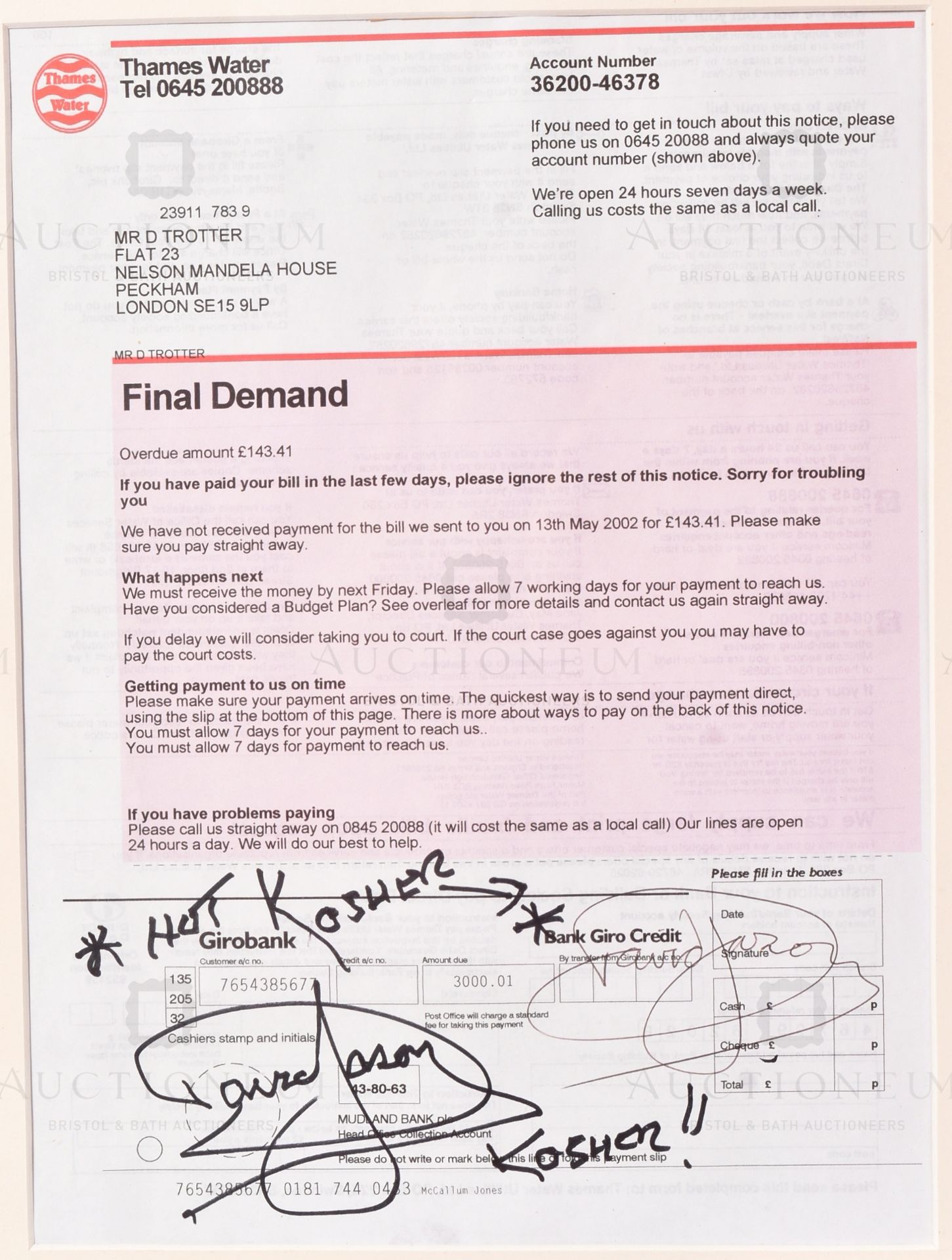 ONLY FOOLS & HORSES - STRANGERS ON THE SHORE ORIGINAL PROP - Image 2 of 4