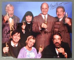 THE VICAR OF DIBLEY - CAST SIGNED 8X10" PHOTOGRAPH