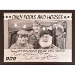 ONLY FOOLS & HORSES - BUSTER MERRYFIELD (1920-1999) SIGNED CAST CARD