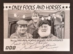 ONLY FOOLS & HORSES - BUSTER MERRYFIELD (1920-1999) SIGNED CAST CARD