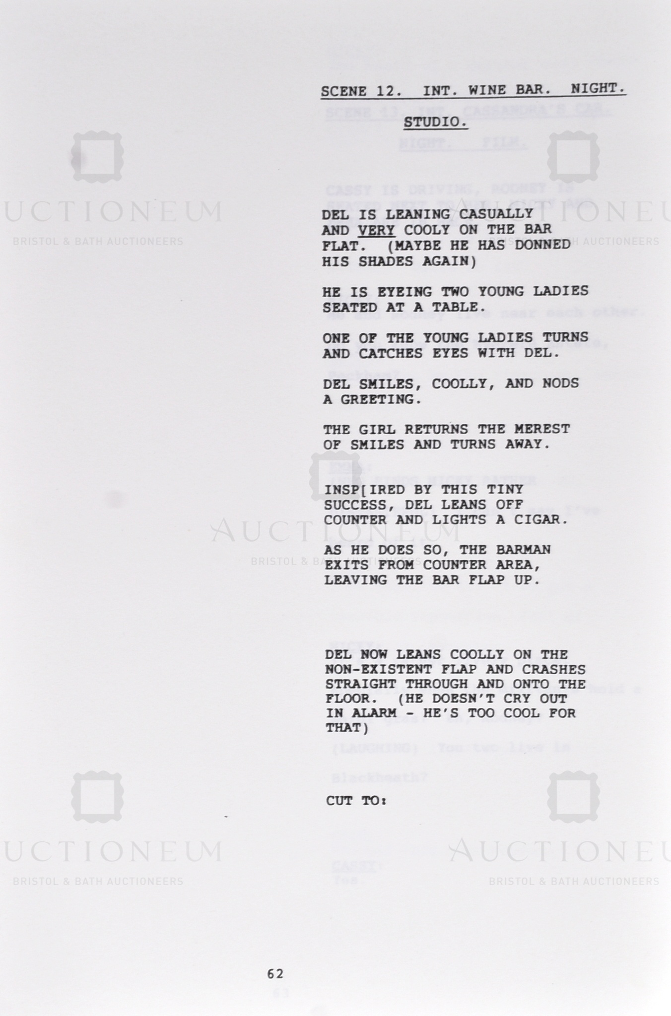 ONLY FOOLS & HORSES - YUPPY LOVE - DAVID JASON'S PERSONAL SCRIPT - Image 6 of 7