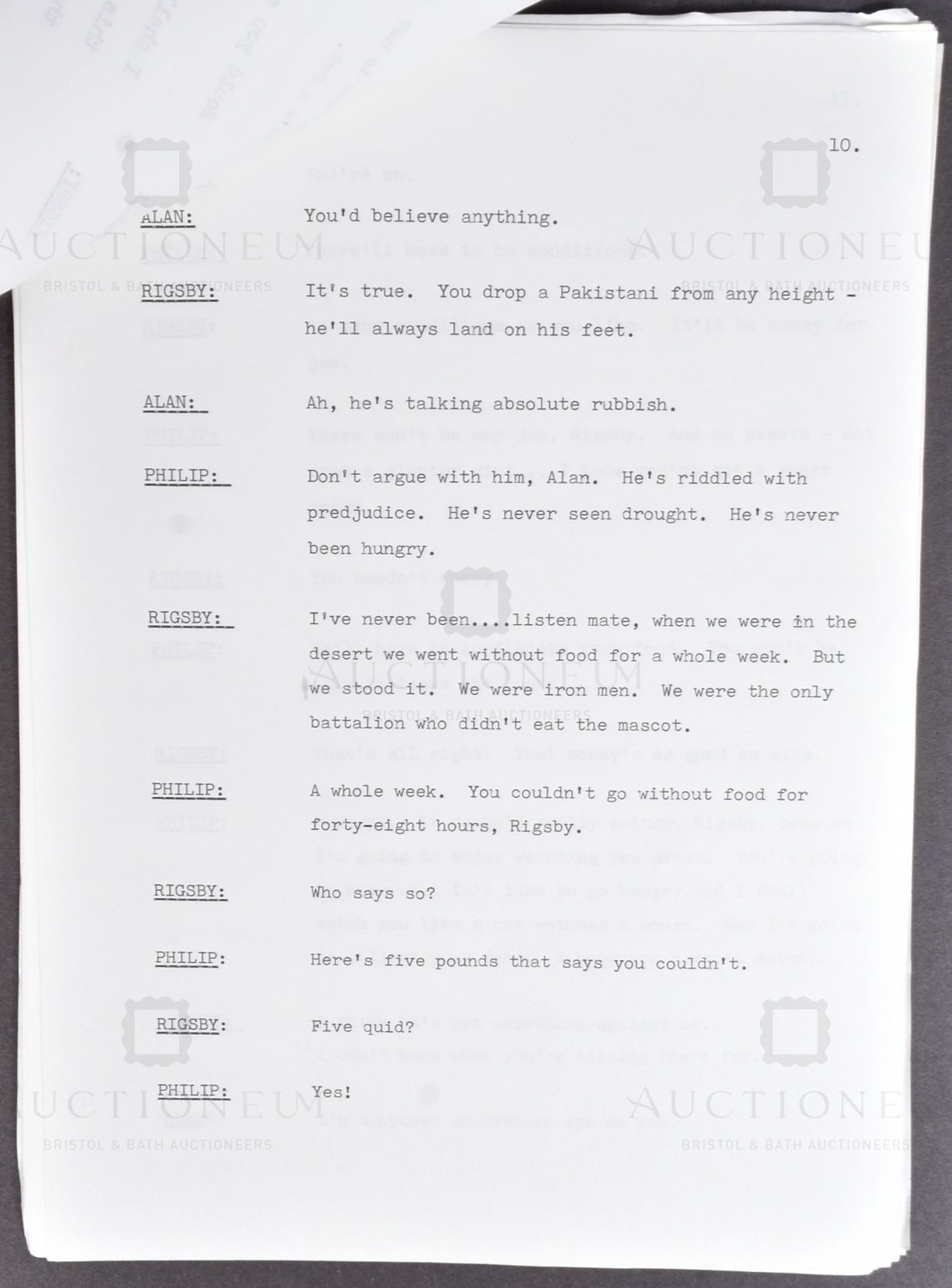 RISING DAMP (YORKSHIRE TV SITCOM 1974-1978) - ORIGINAL SCRIPT - Image 4 of 5