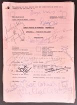 ONLY FOOLS & HORSES - CAST SIGNED FULL EPISODE SCRIPT