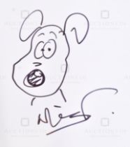 WALLACE & GROMIT (AARDMAN ANIMATIONS) - NICK PARK GROMIT SKETCH