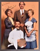 FAWLTY TOWERS (BBC SITCOM) - DOUBLE AUTOGRAPHED 8X10" PHOTO