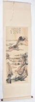 ZHANG DAQIAN (1899 - 1983) - INK & COLOUR 1940 CHINESE SCROLL